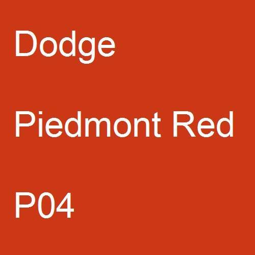 Dodge, Piedmont Red, P04.